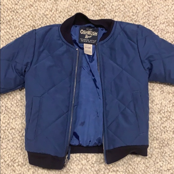 9-12 month OshKosh B’gosh quilted bomber jacket - Picture 5 of 5